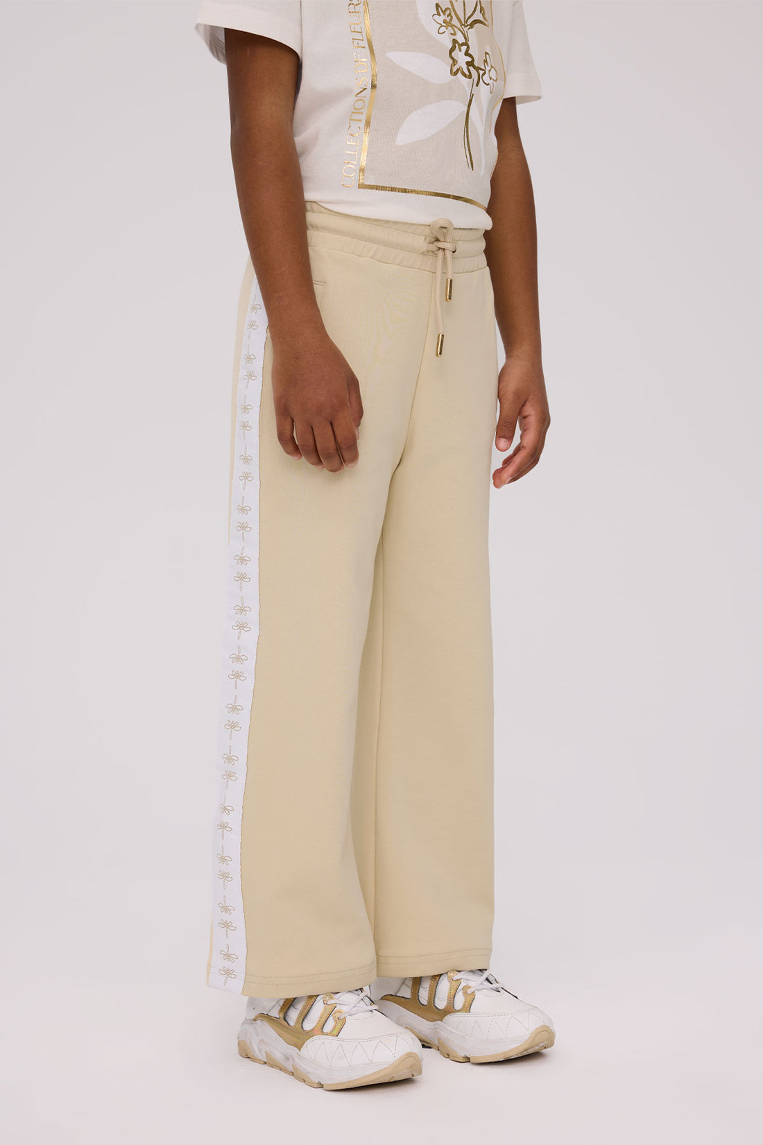 Girl Beige Tracksuit Bottom