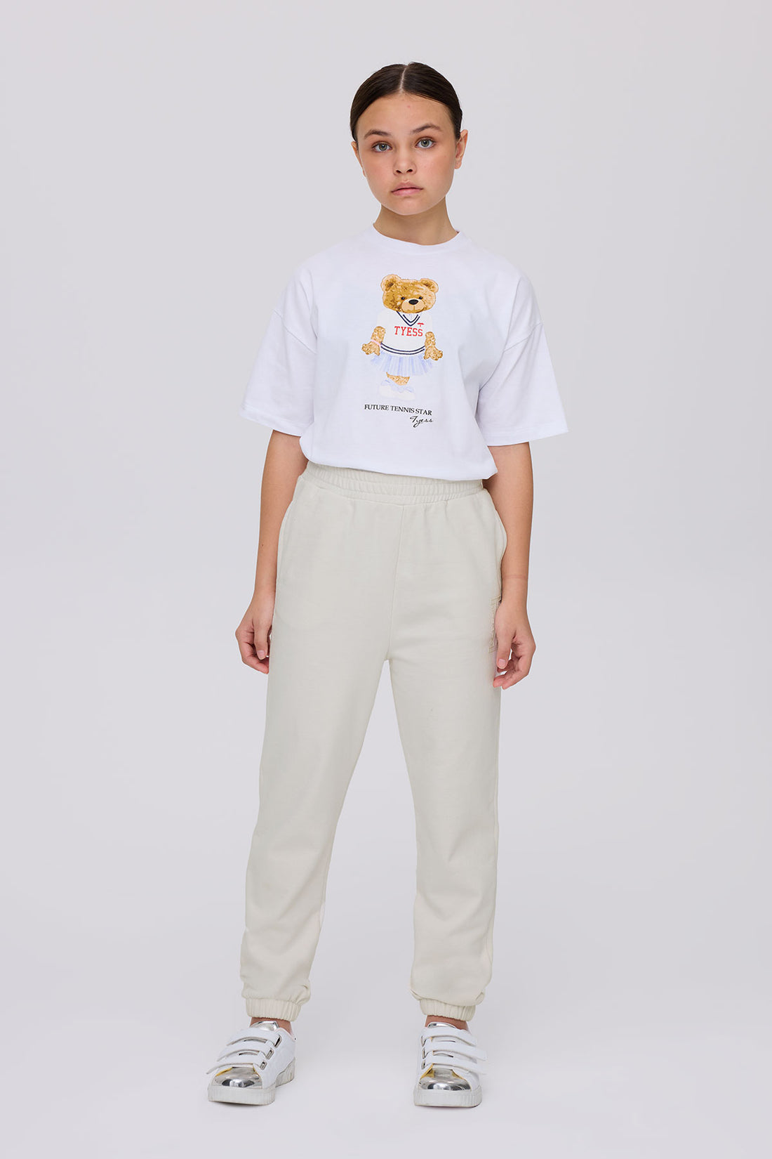 Girl Beige Tracksuit Bottom