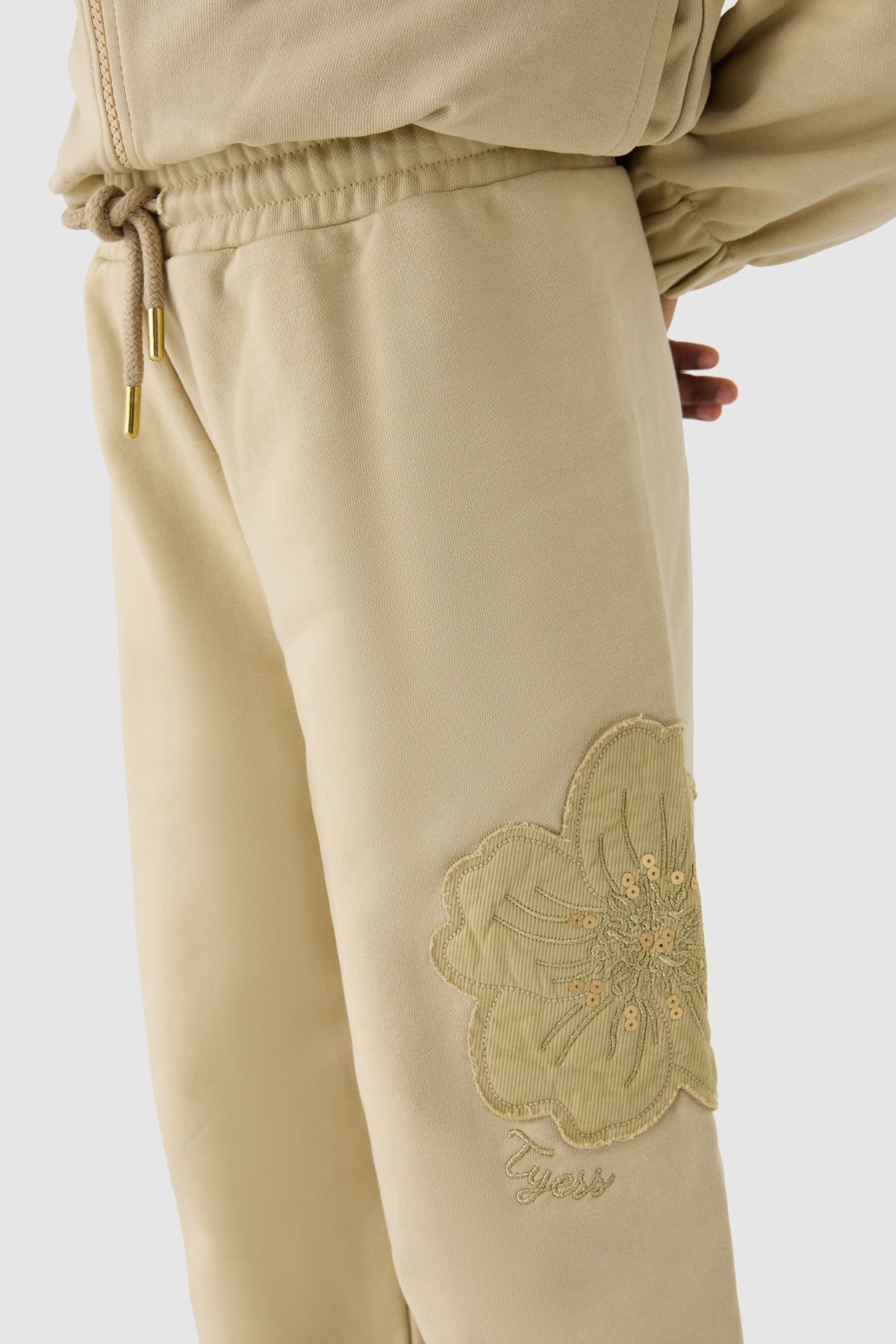 Girl Beige Tracksuit Bottom