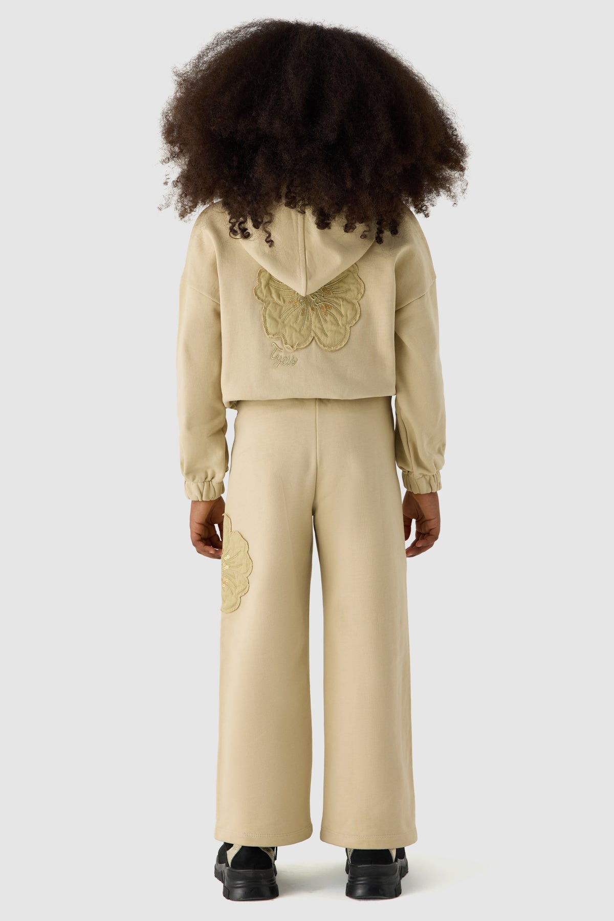 Girl Beige Tracksuit Bottom