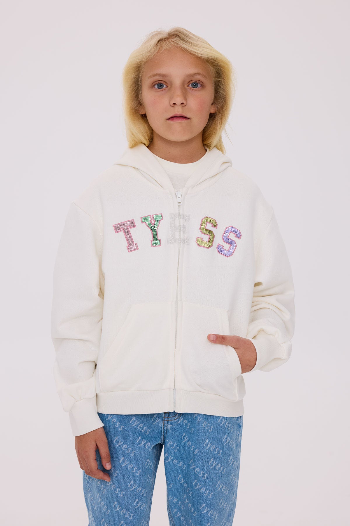 Girl Beige Tracksuit Top