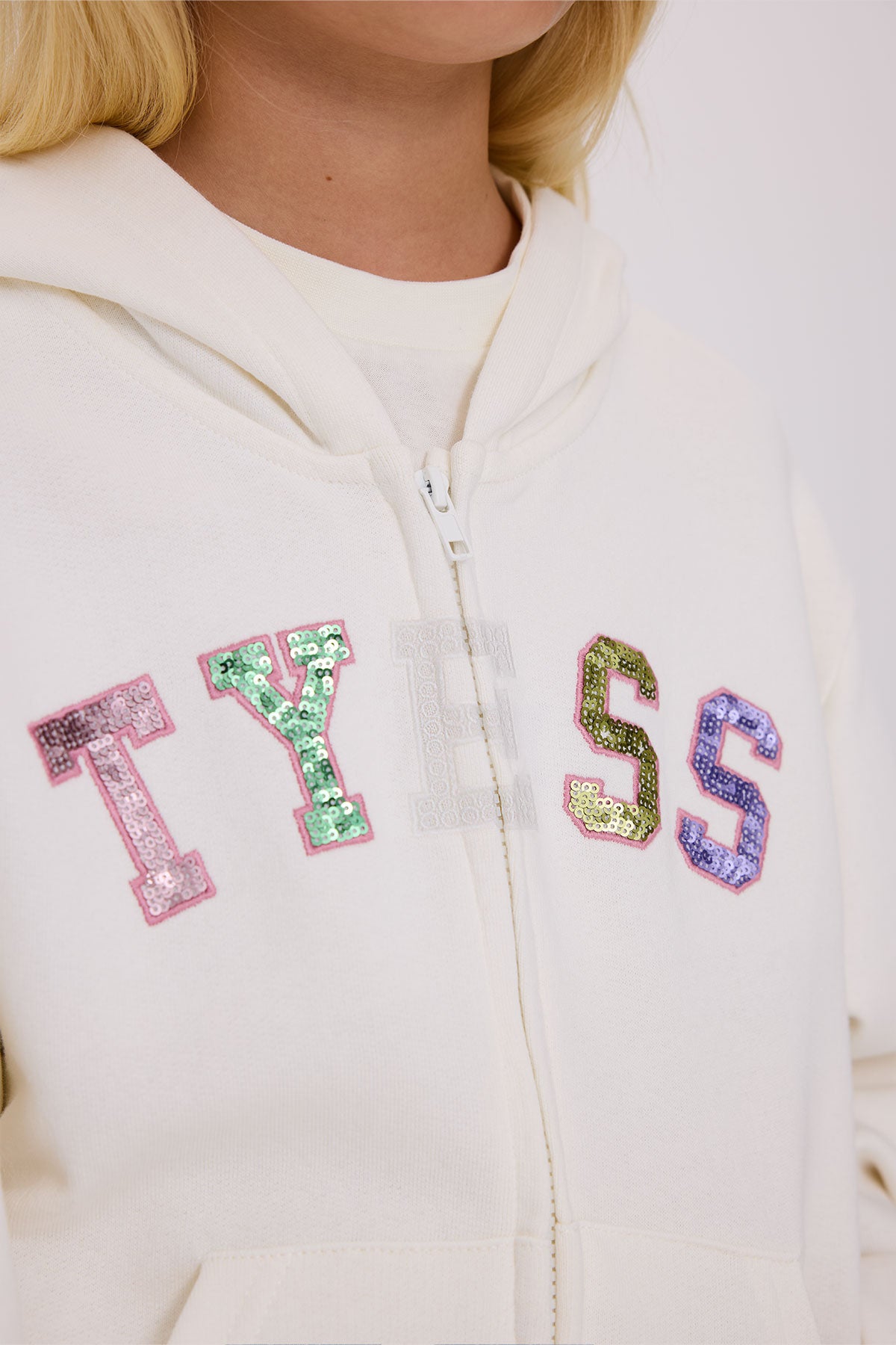 Girl Beige Tracksuit Top