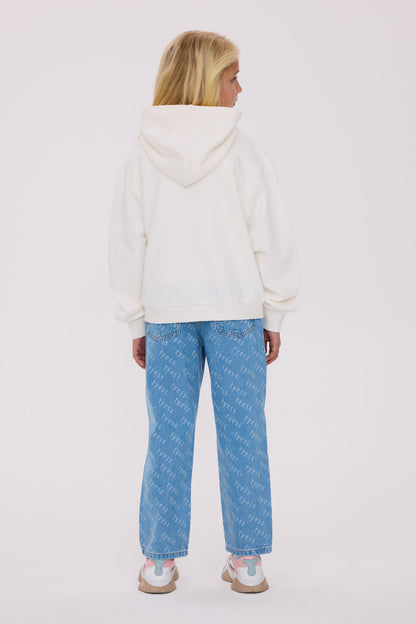Girl Beige Tracksuit Top