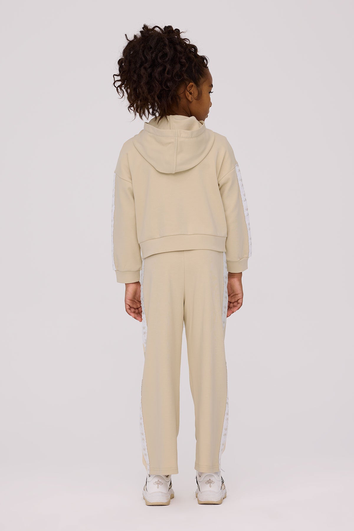 Girl Beige Tracksuit Top