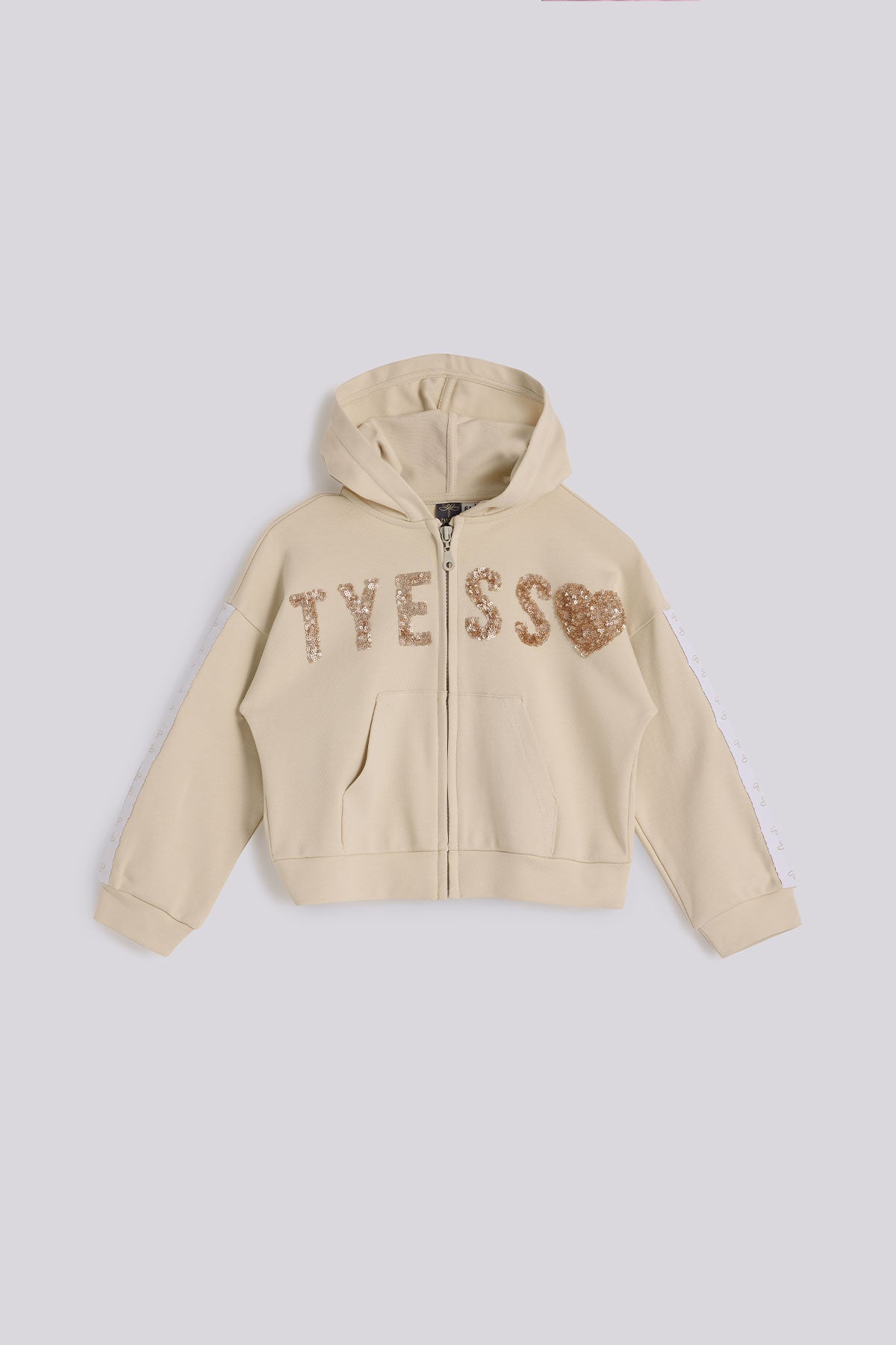 Girl Beige Tracksuit Top