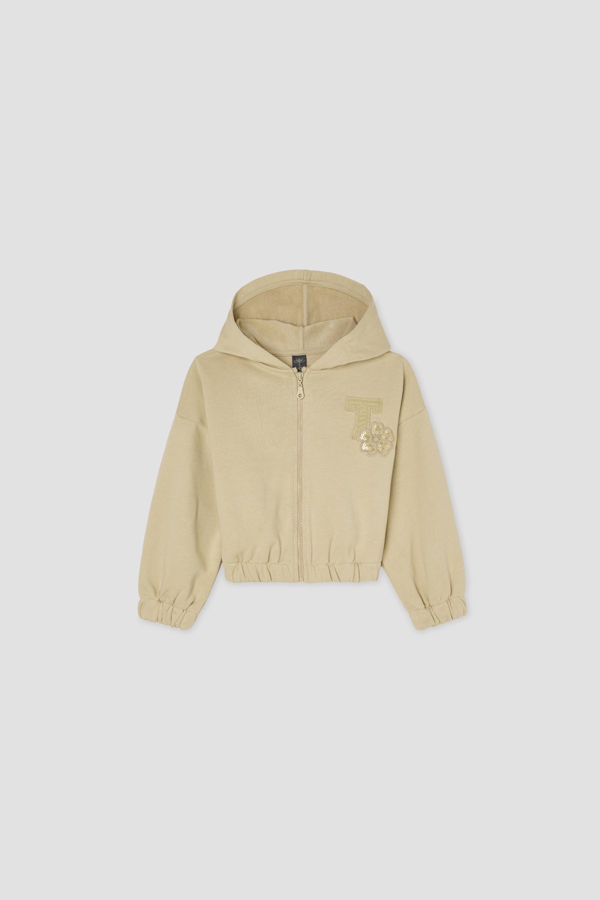 Girl Beige Tracksuit Top