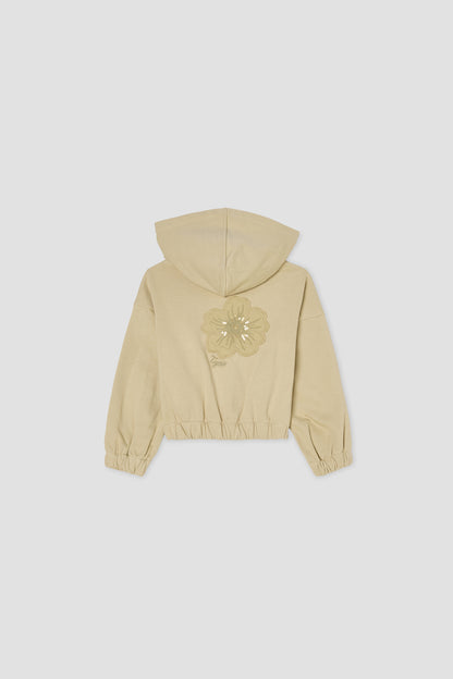 Girl Beige Tracksuit Top