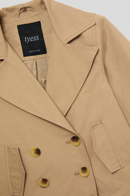 Girl Beige Trench
