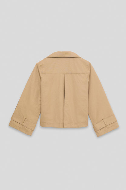 Girl Beige Trench