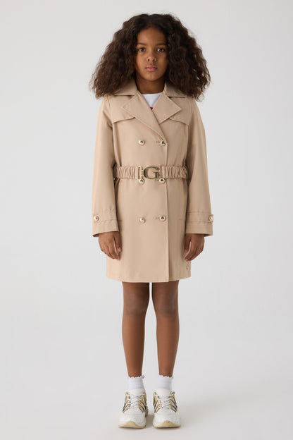 Girl Beige Trench