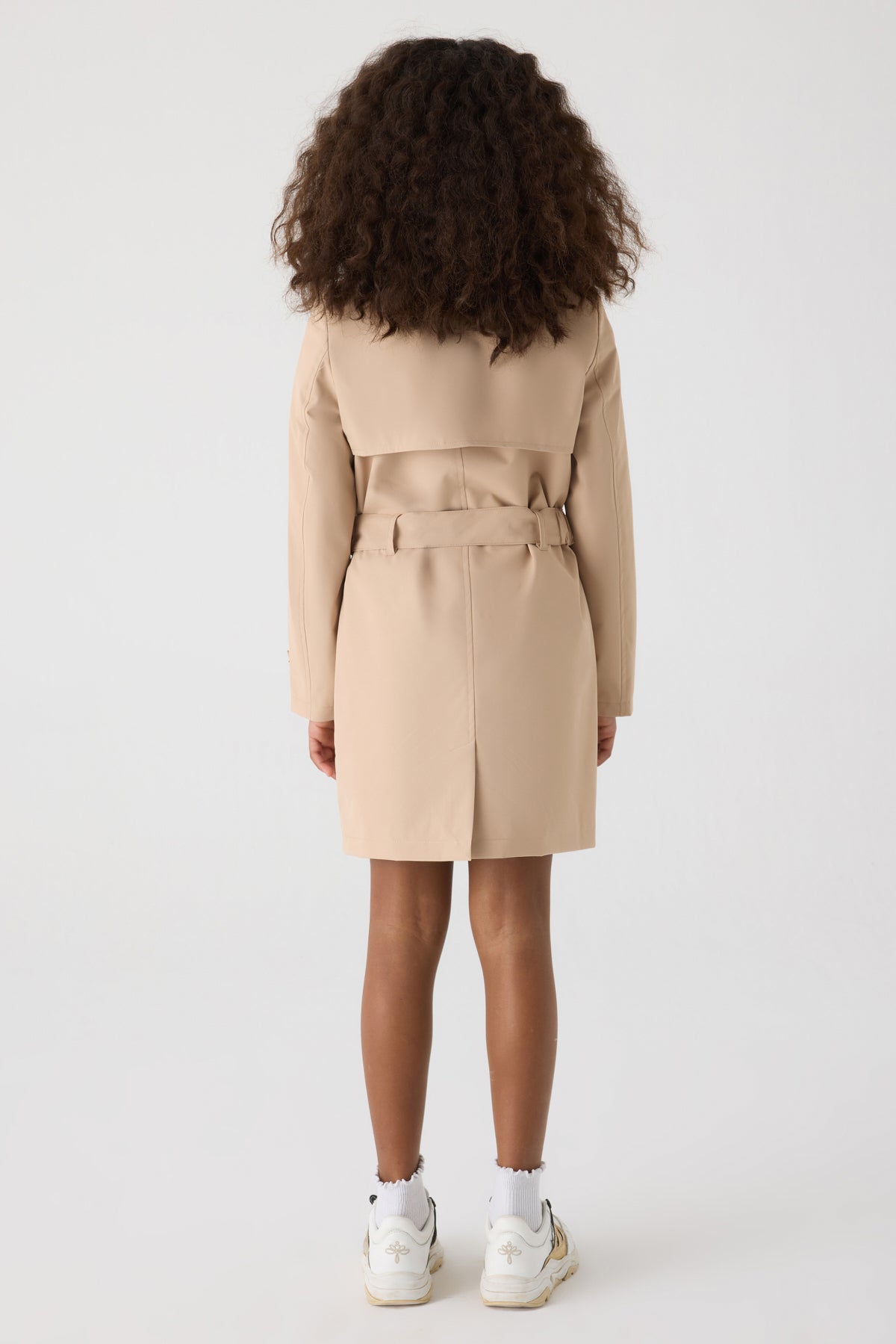Girl Beige Trench