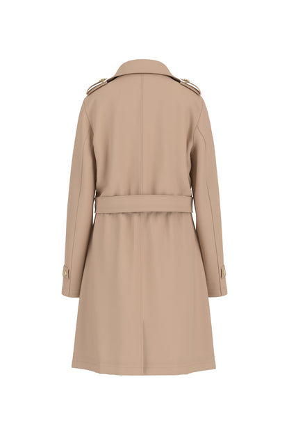 Girl Beige Trench