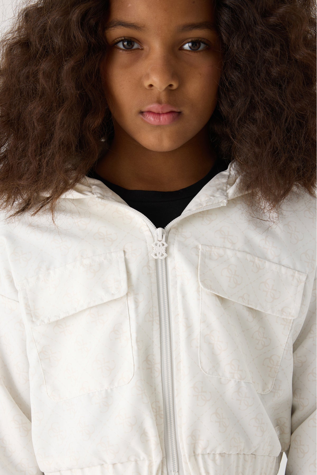 Girl Beige Windbreaker