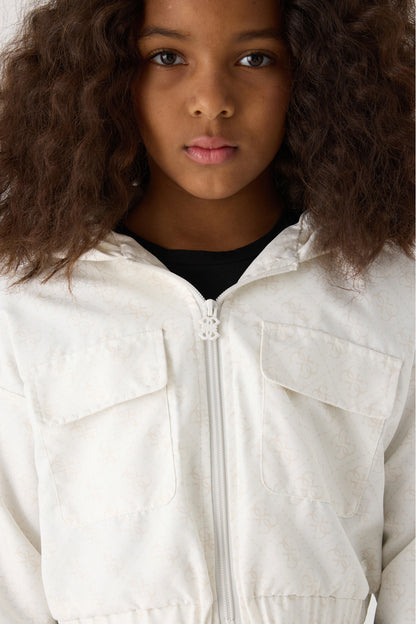 Girl Beige Windbreaker