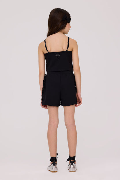 Girl Black Blouse