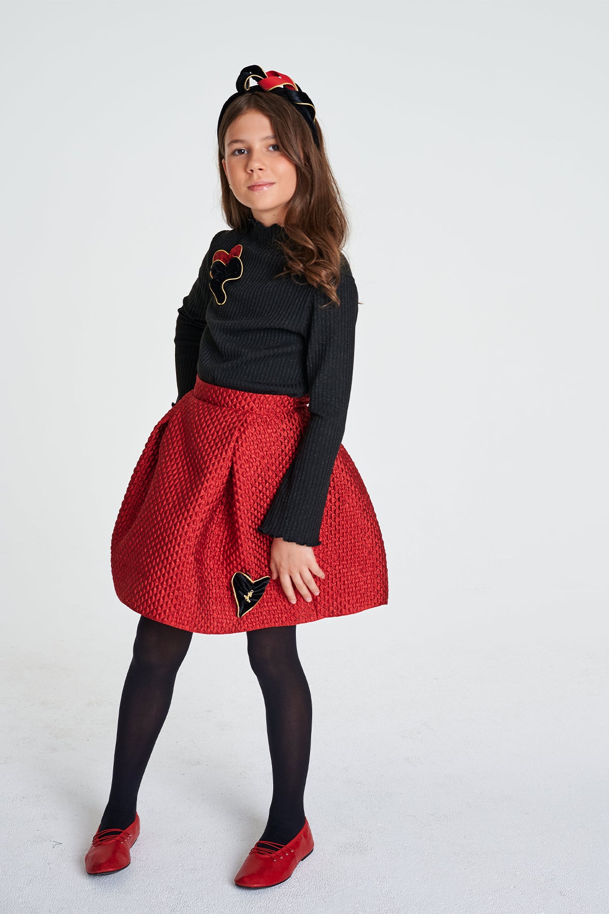 Girl Black Blouse