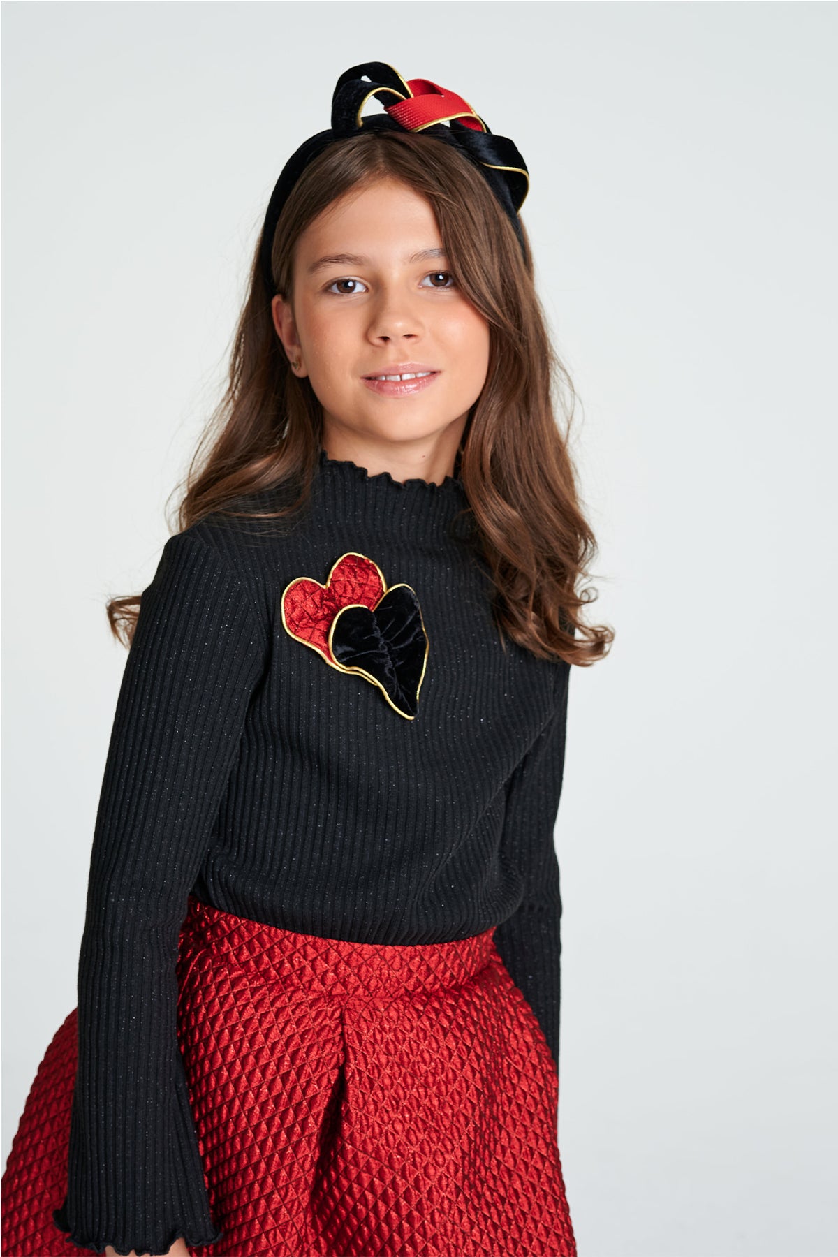 Girl Black Blouse