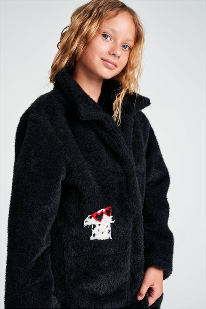 Girl Black Coat