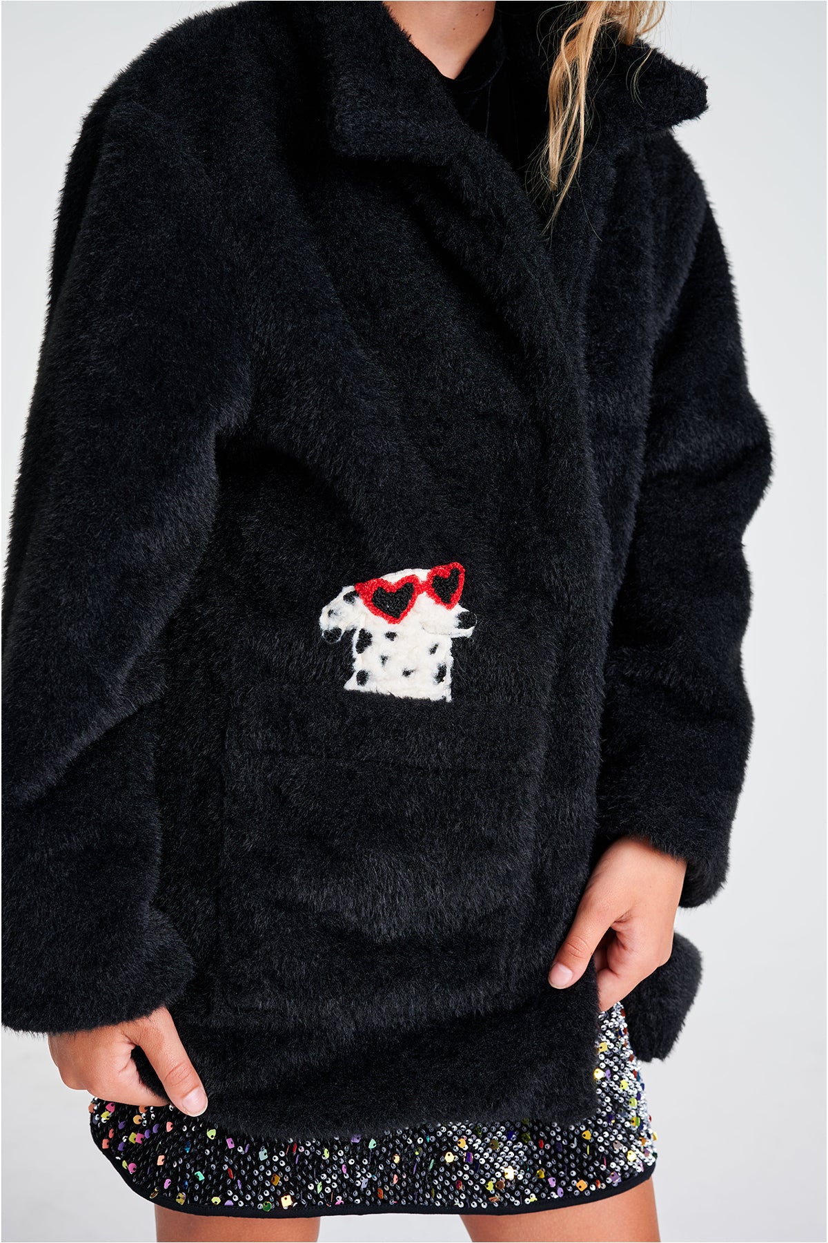 Girl Black Coat