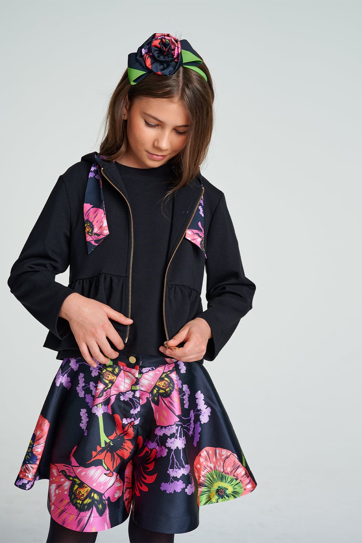 Girl Black Jacket