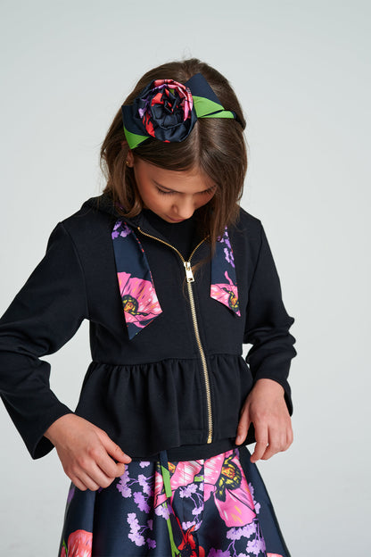 Girl Black Jacket
