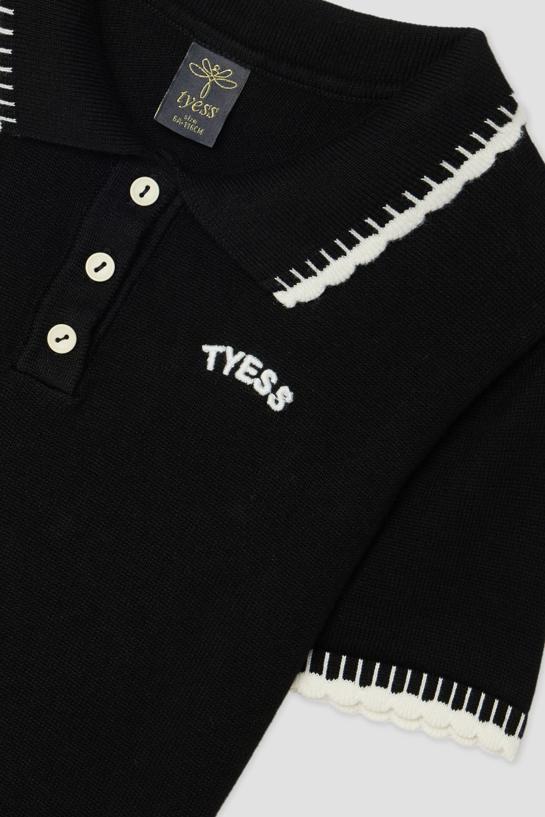 Girl Black Polo