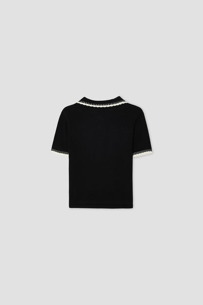 Girl Black Polo