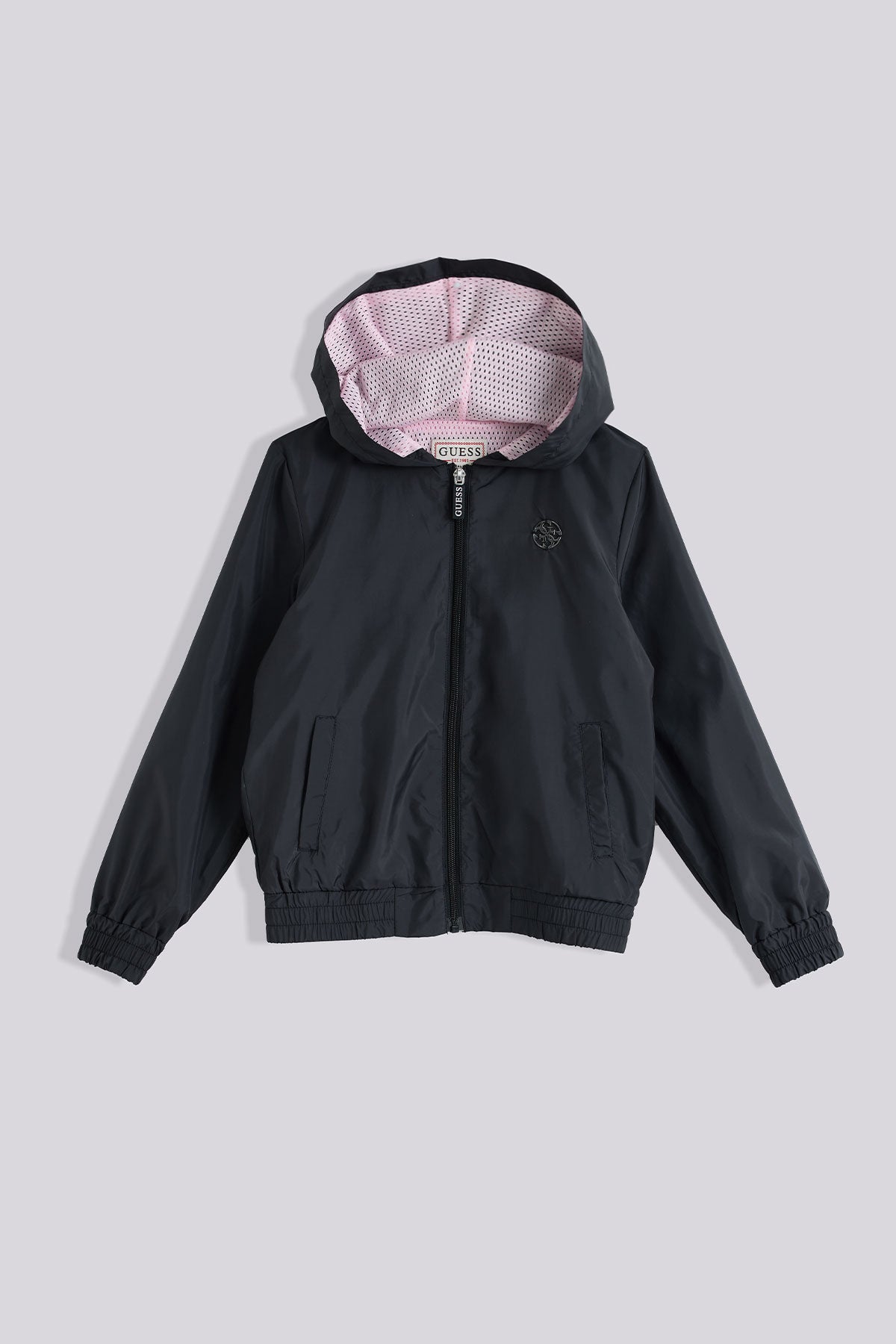 Girl Black Raincoat