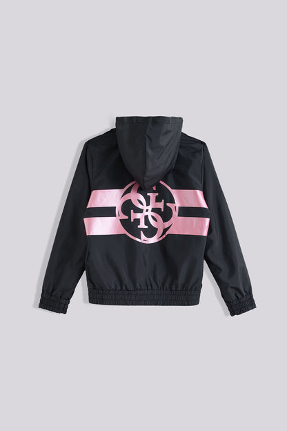 Girl Black Raincoat