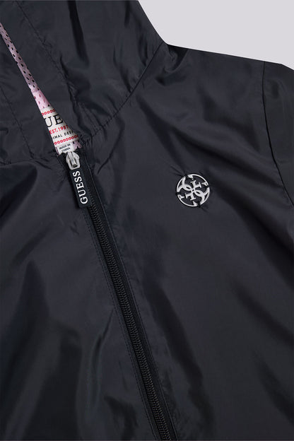 Girl Black Raincoat