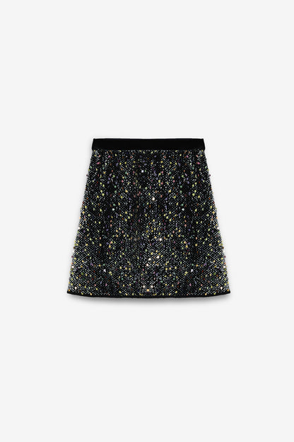 Girl Black Skirt