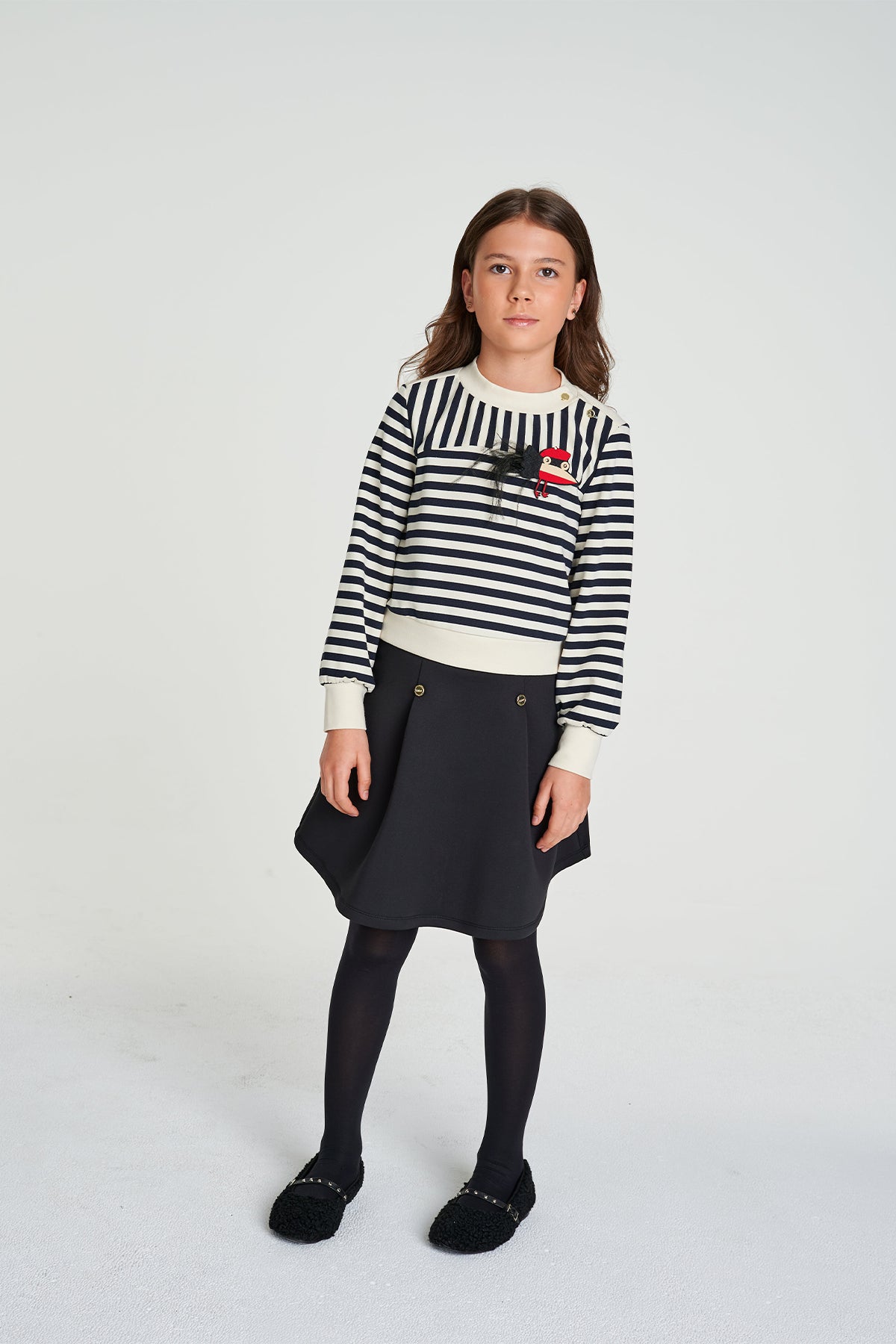 Girl Black Skirt