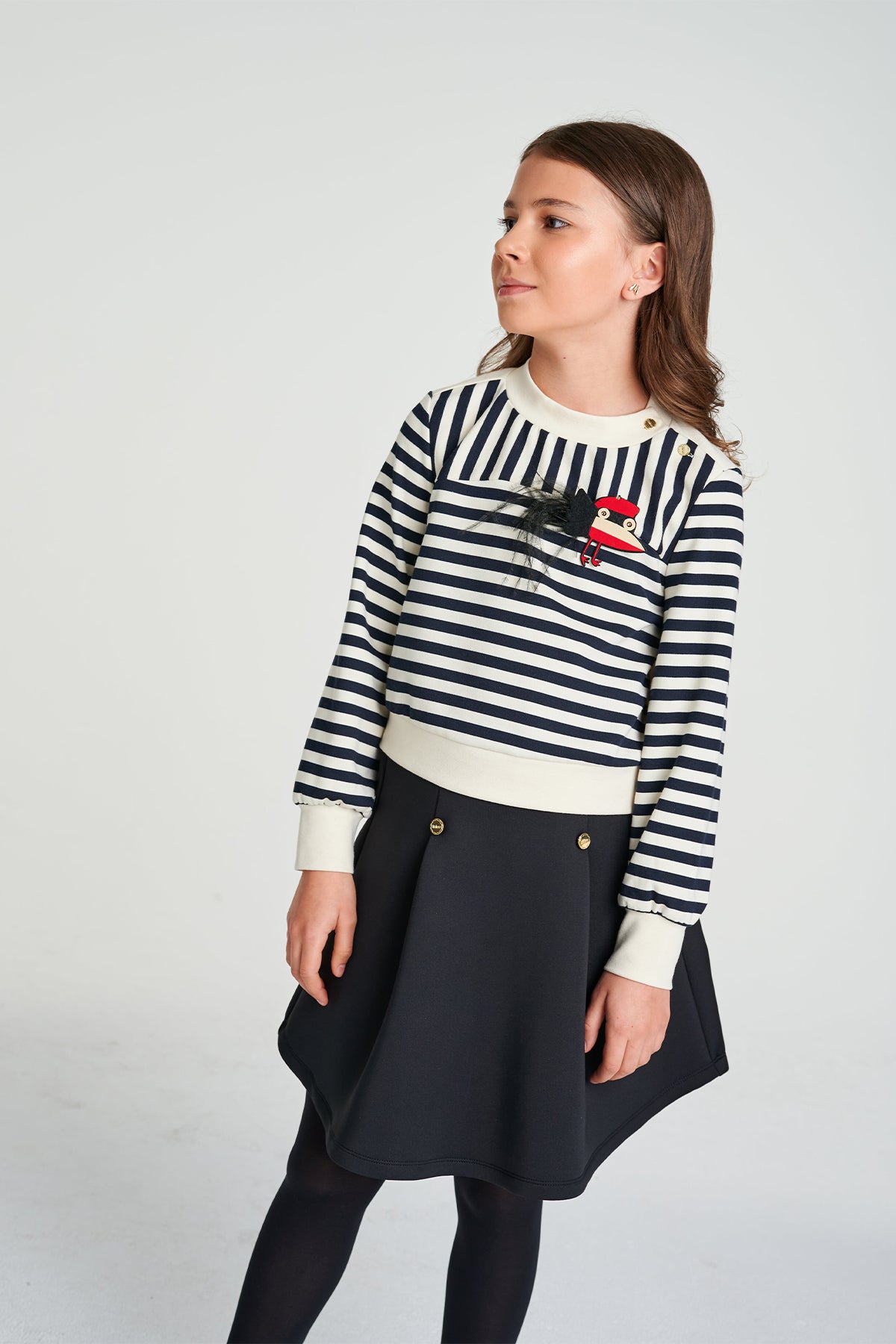 Girl Black Skirt