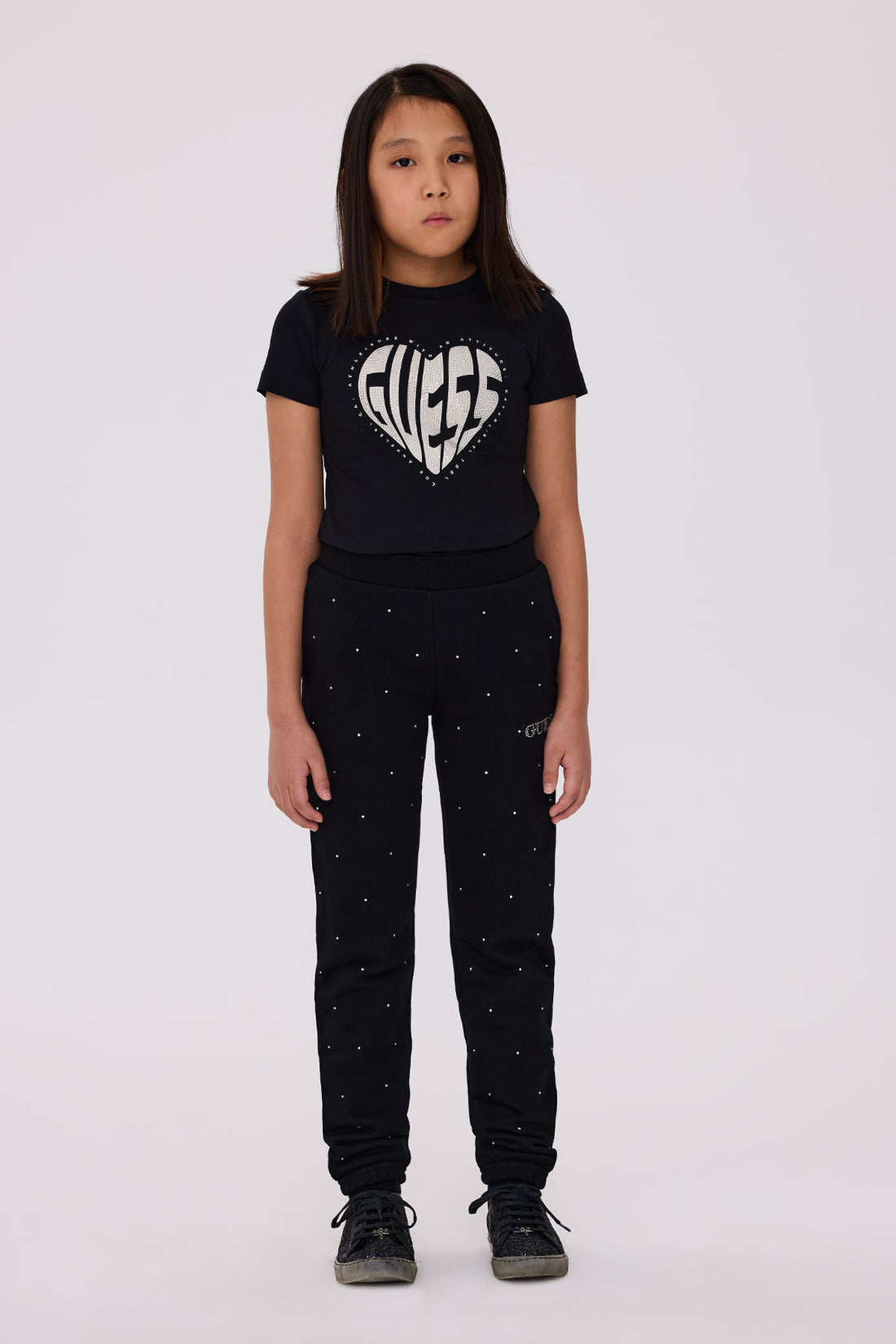 Girl Black Tracksuit Bottom