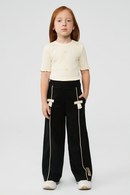 Girl Black Tracksuit Bottom