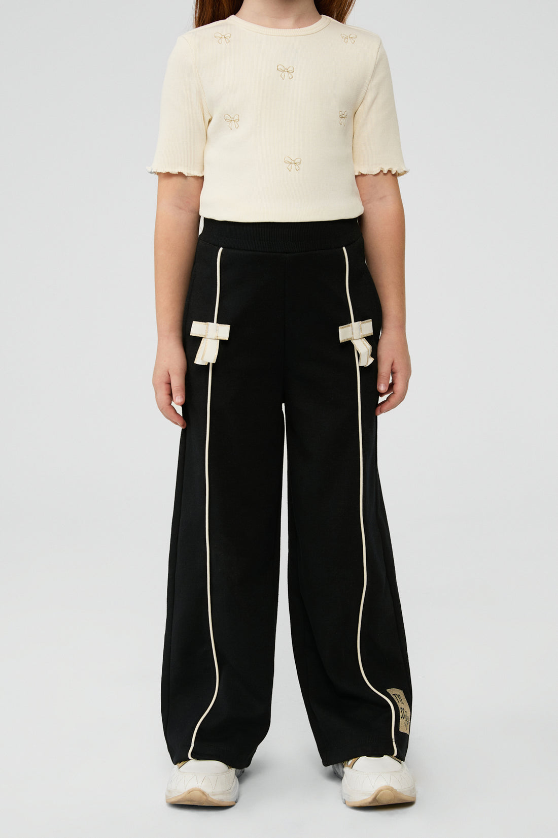 Girl Black Tracksuit Bottom