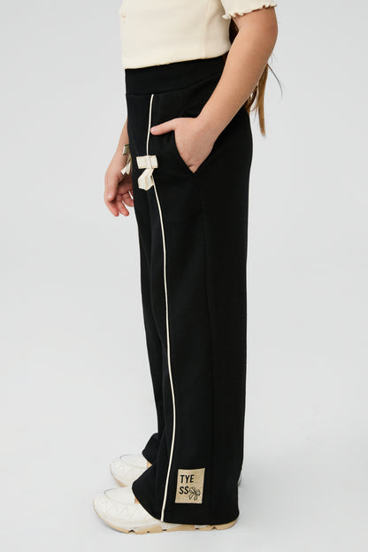 Girl Black Tracksuit Bottom