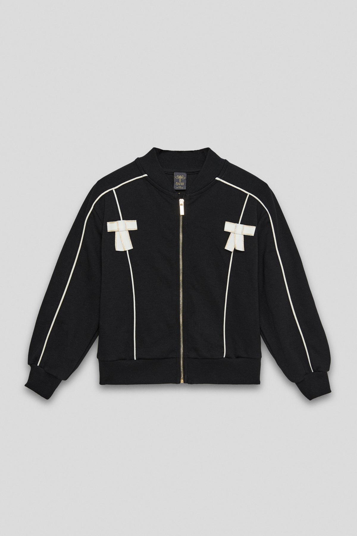 Girl Black Tracksuit Top