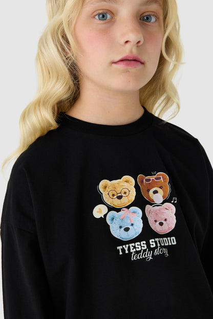 Girl Black Tshirt