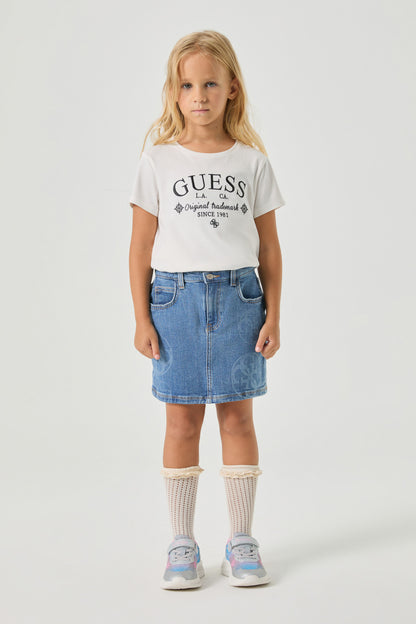 Girl Blue Skirt