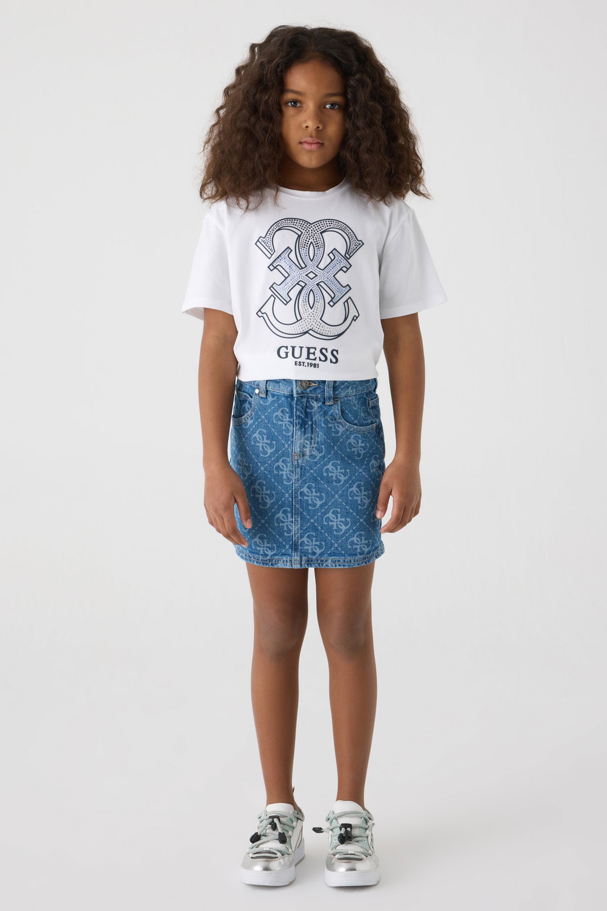 Girl Blue Skirt