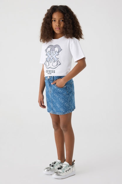 Girl Blue Skirt