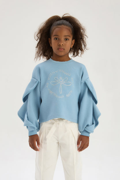 Girl Blue Sweatshirt