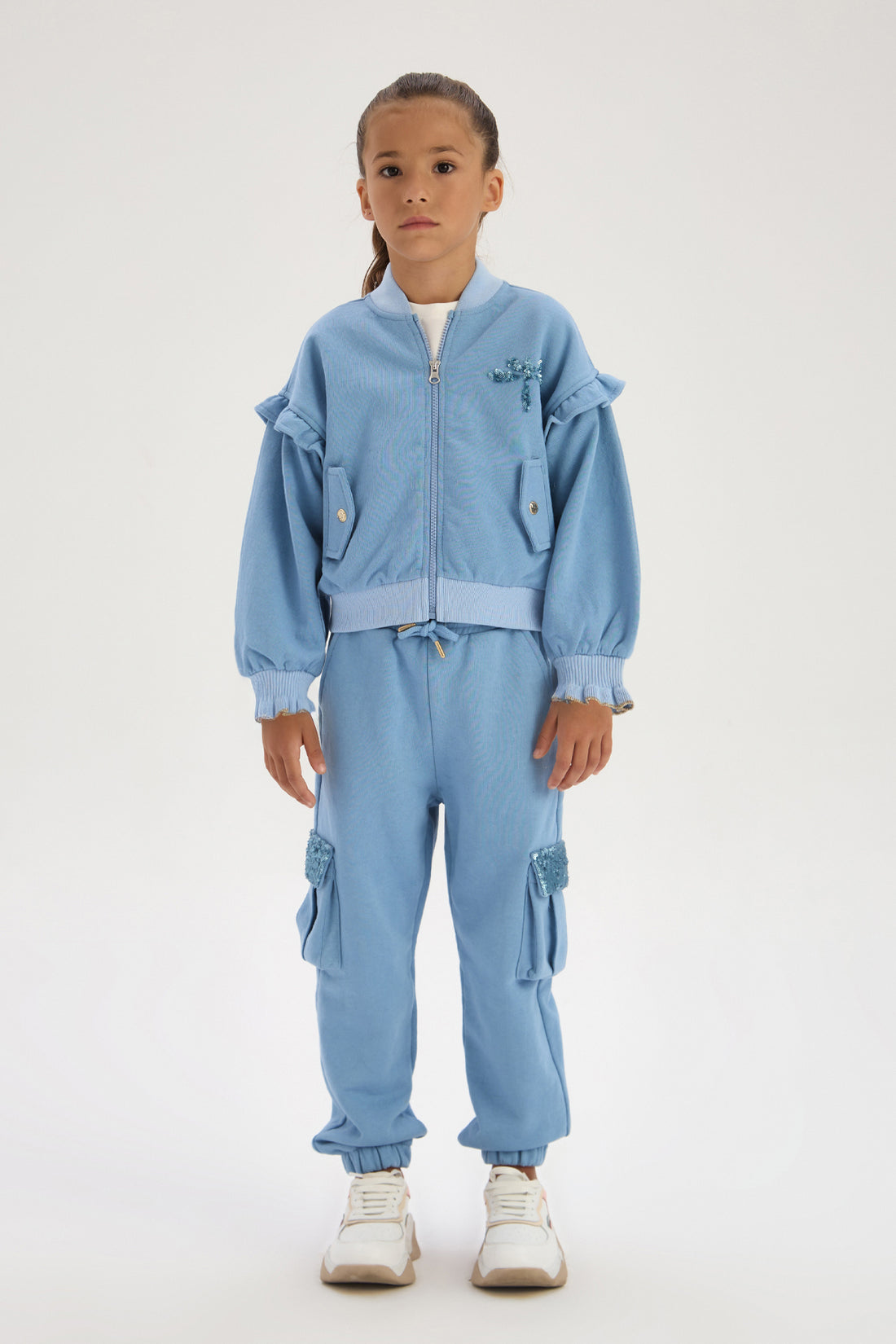 Girl Blue Tracksuit Bottom