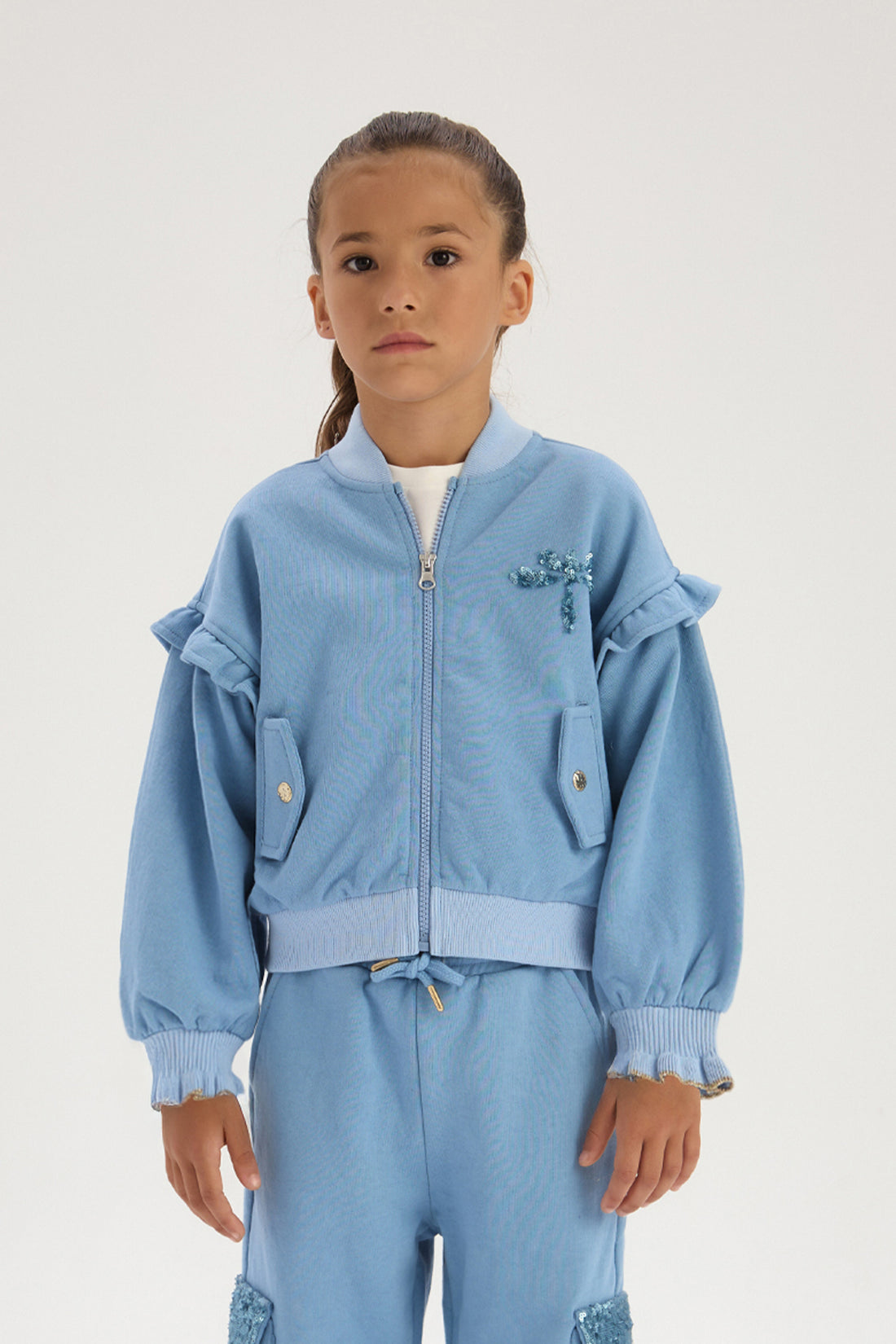 Girl Blue Tracksuit Bottom