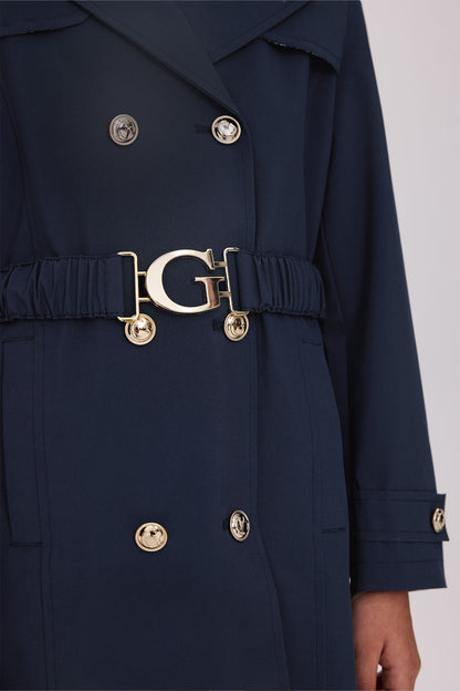Girl Blue Trench