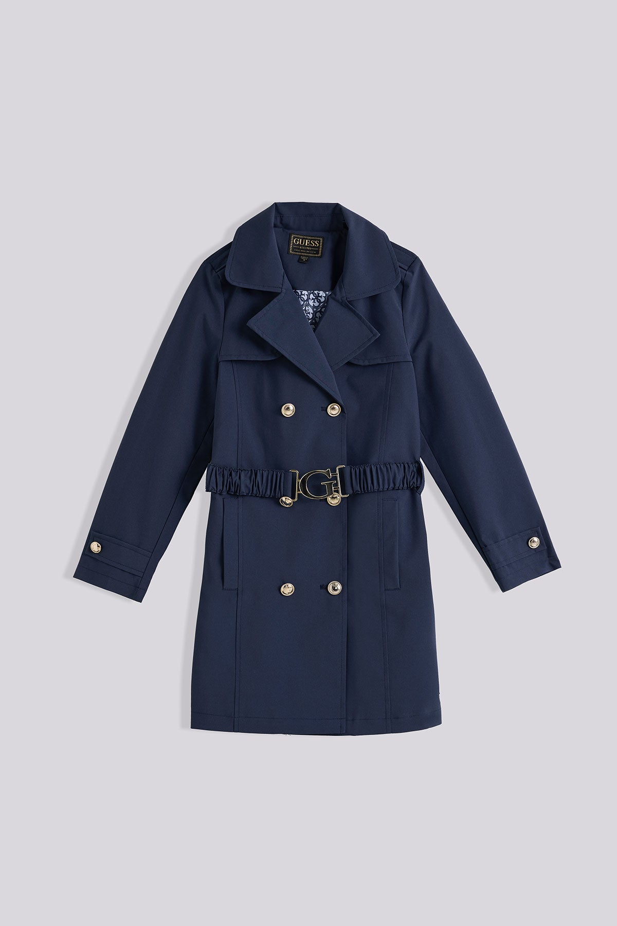 Girl Blue Trench