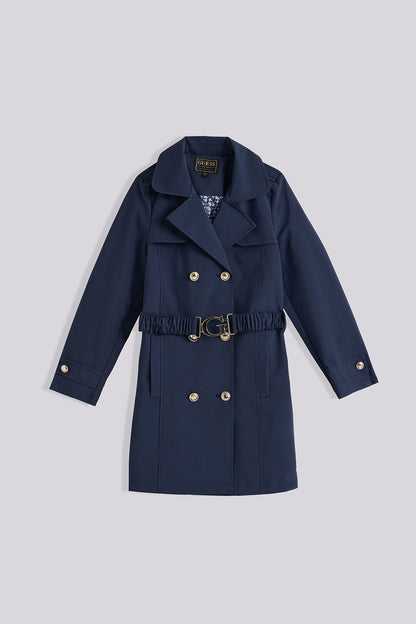 Girl Blue Trench