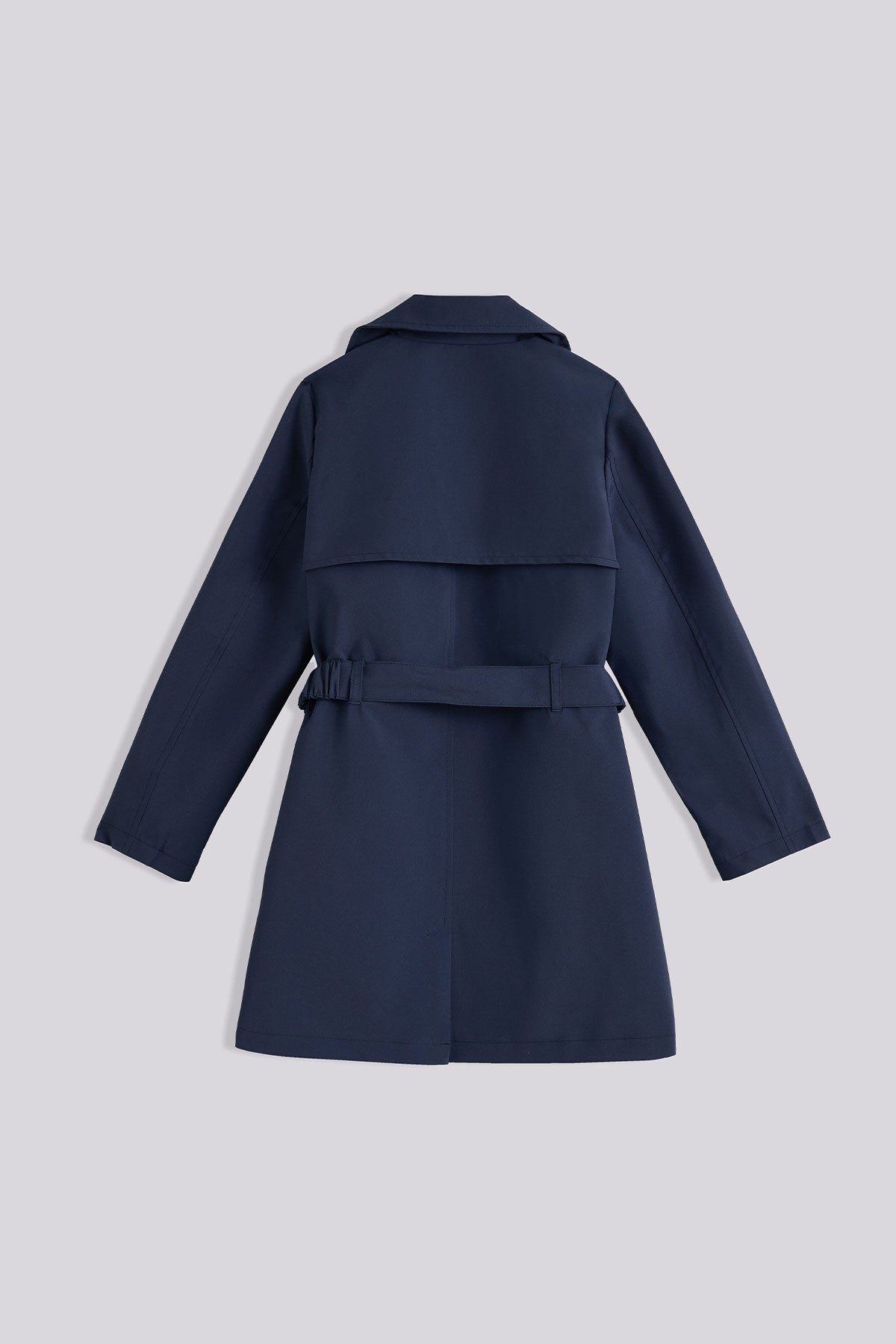 Girl Blue Trench