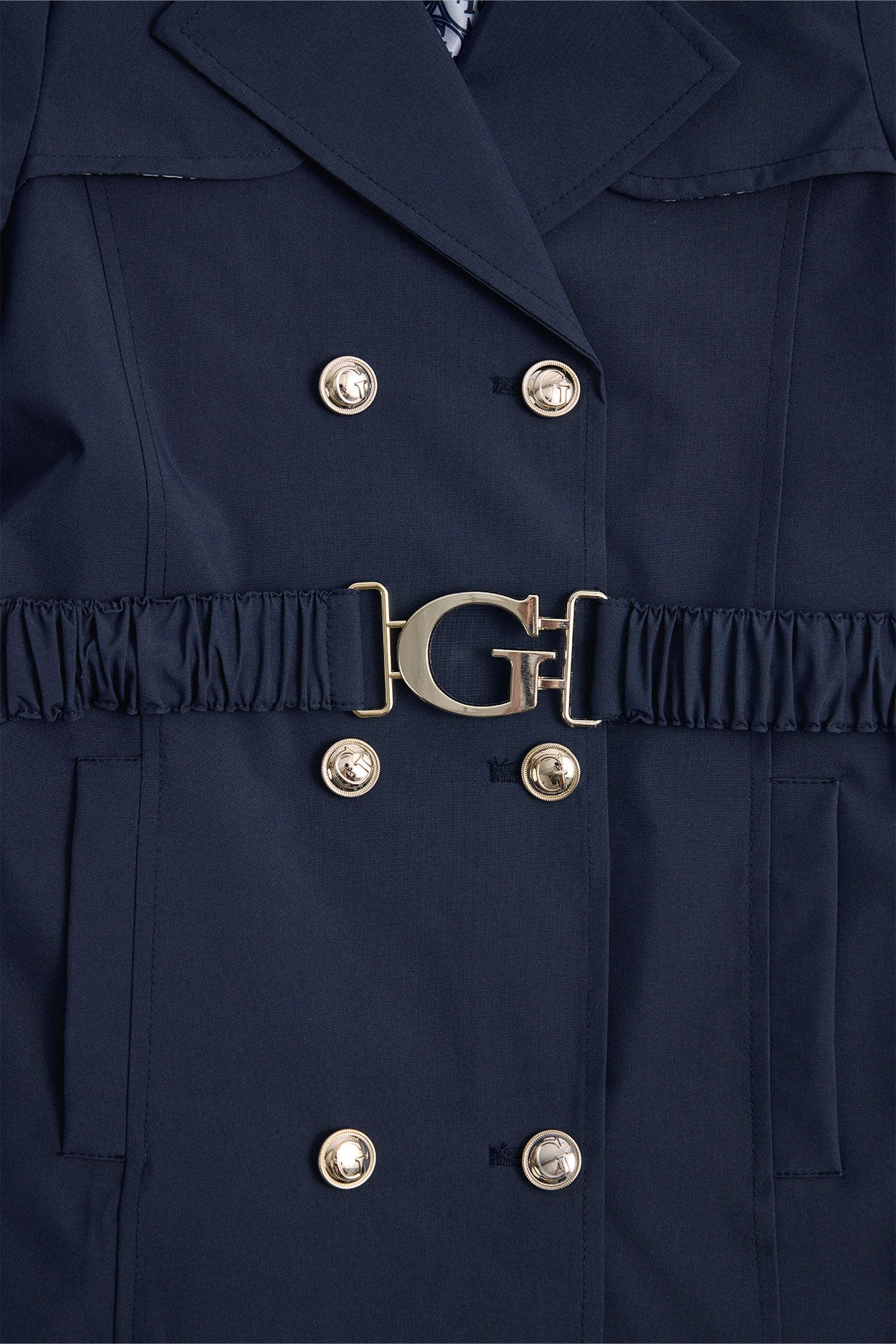 Girl Blue Trench
